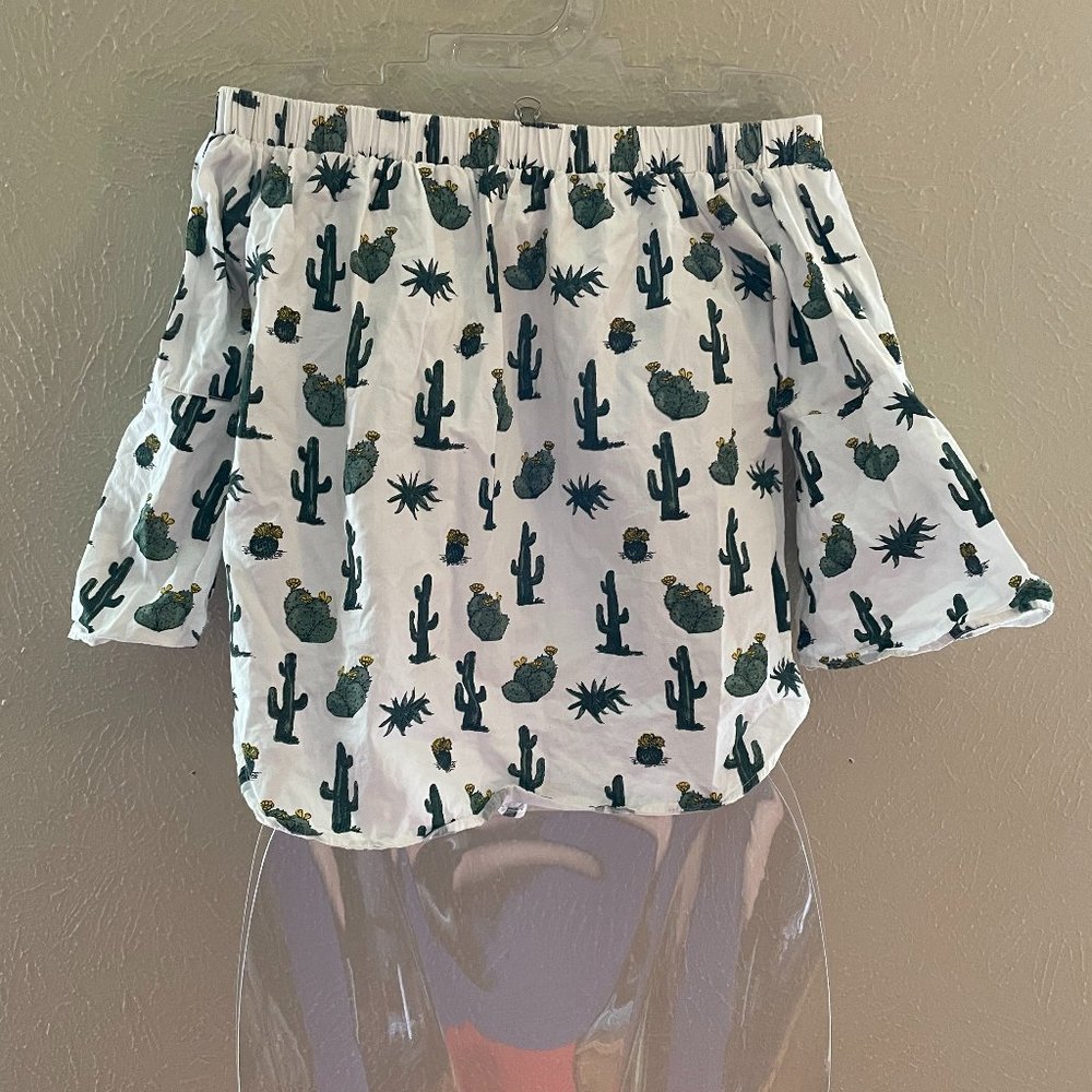 Cactus off the shoulder shirt